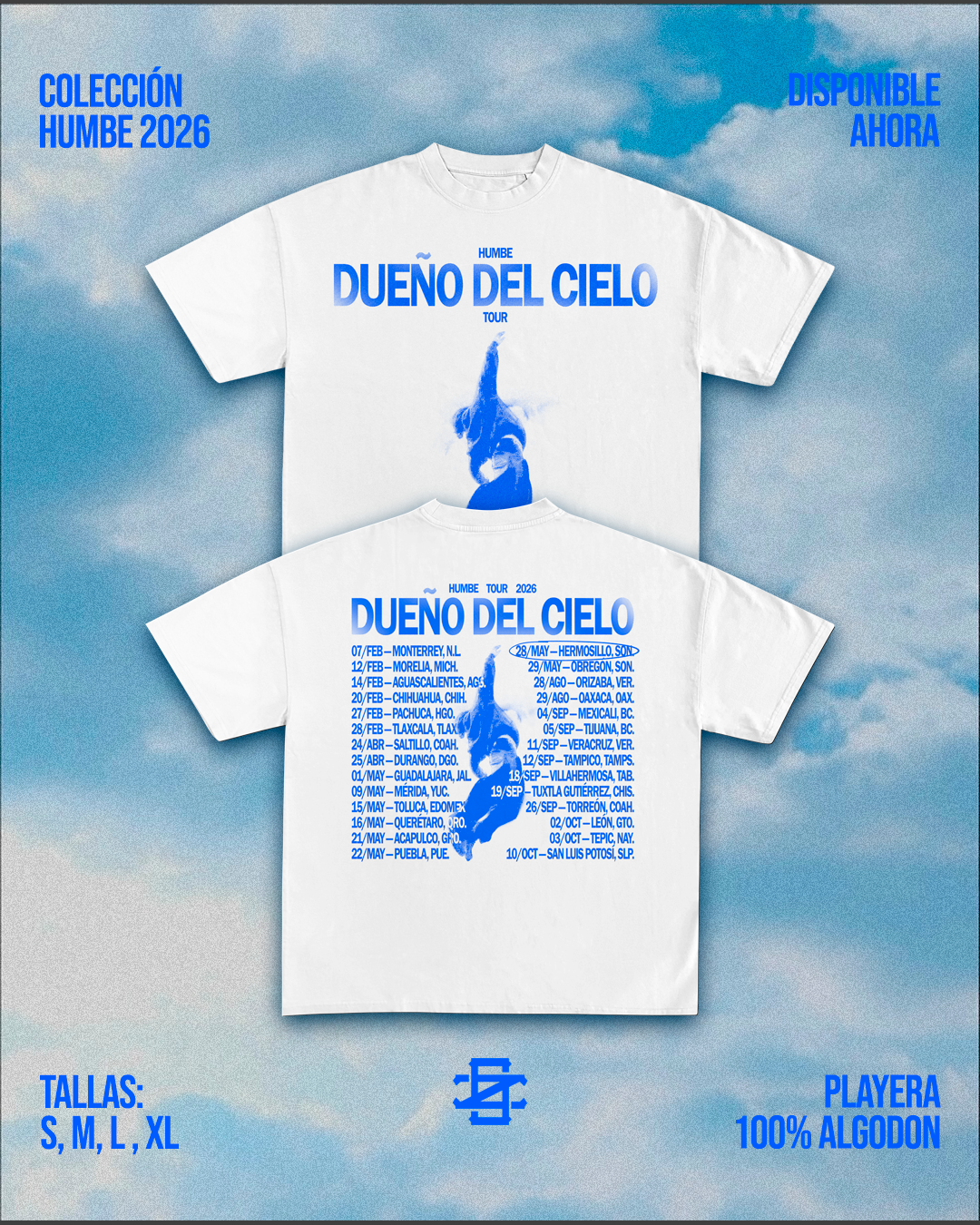 Playera “Tour Date’s” – Dueño del Cielo 03